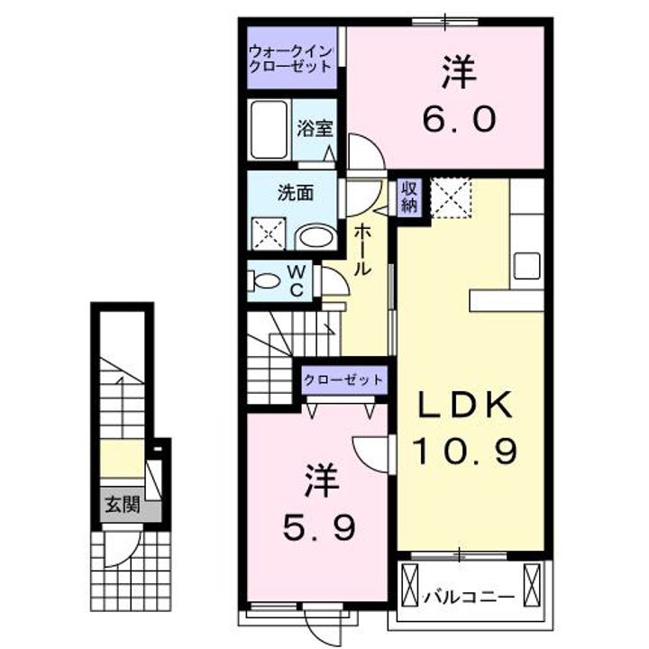 ベルフローラEの間取り
