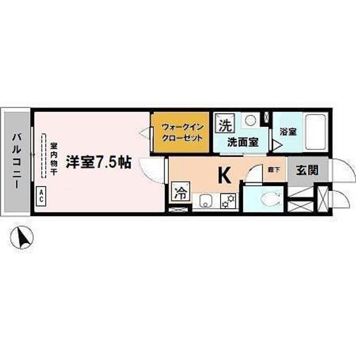 モンテリブロあさひの間取り