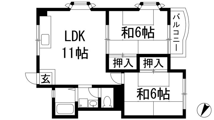 メゾン三宅1の間取り