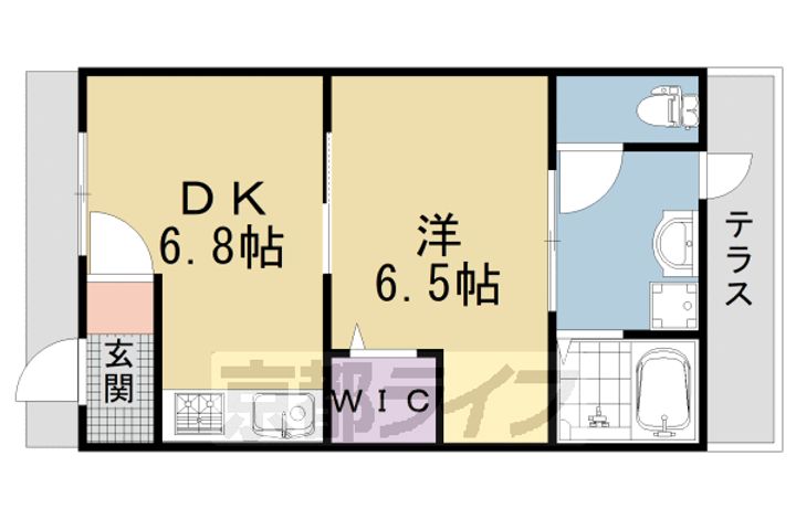 京都府京都市右京区西院春栄町(一戸建)の賃貸物件の間取り