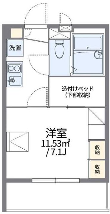 神奈川県川崎市多摩区宿河原5(マンション)の賃貸物件の間取り
