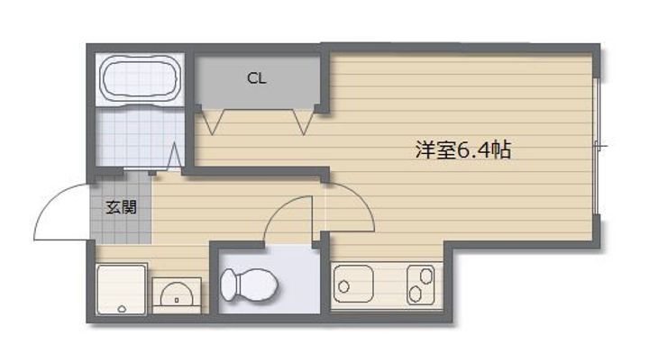 大阪府大阪市天王寺区上本町9(マンション)の賃貸物件の間取り