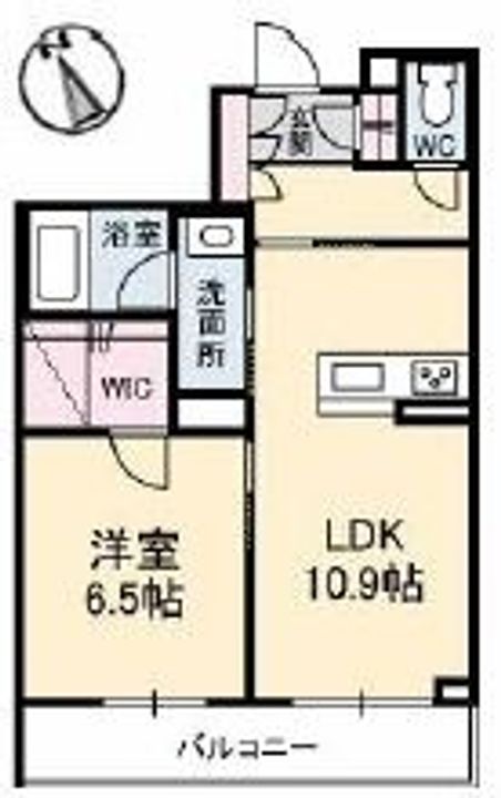 岡山県倉敷市沖(マンション)の賃貸物件の間取り