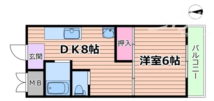 第2マンションローヤルの間取り