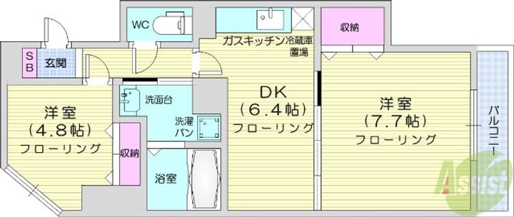 アネシス泉中央の間取り