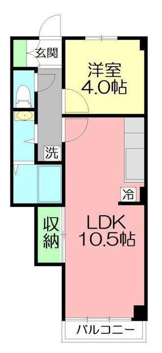 神奈川県座間市小松原1(マンション)の賃貸物件の間取り