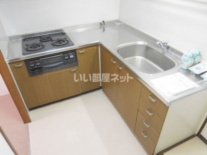 和歌山県和歌山市野崎(マンション)の賃貸物件のキッチン