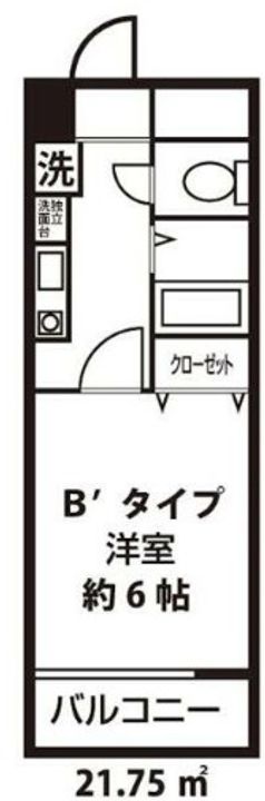 埼玉県川口市栄町2(マンション)の賃貸物件の間取り