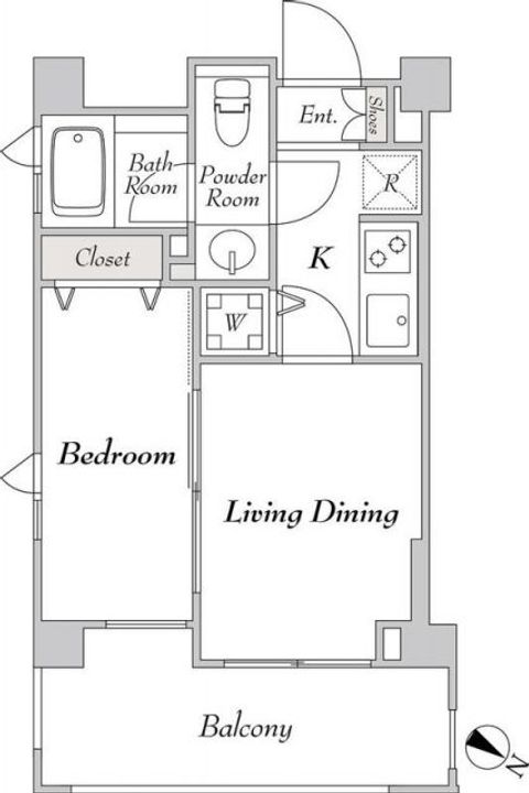 東京都大田区北千束2(マンション)の賃貸物件の間取り