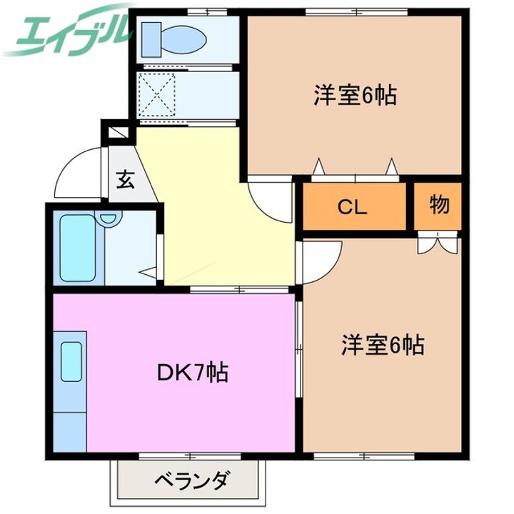 コーポ南本町の間取り