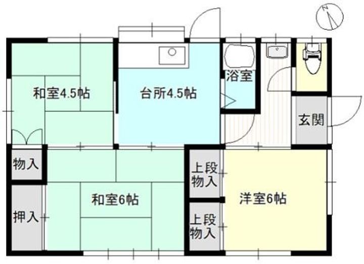 岡山県倉敷市新田(一戸建)の賃貸物件の間取り