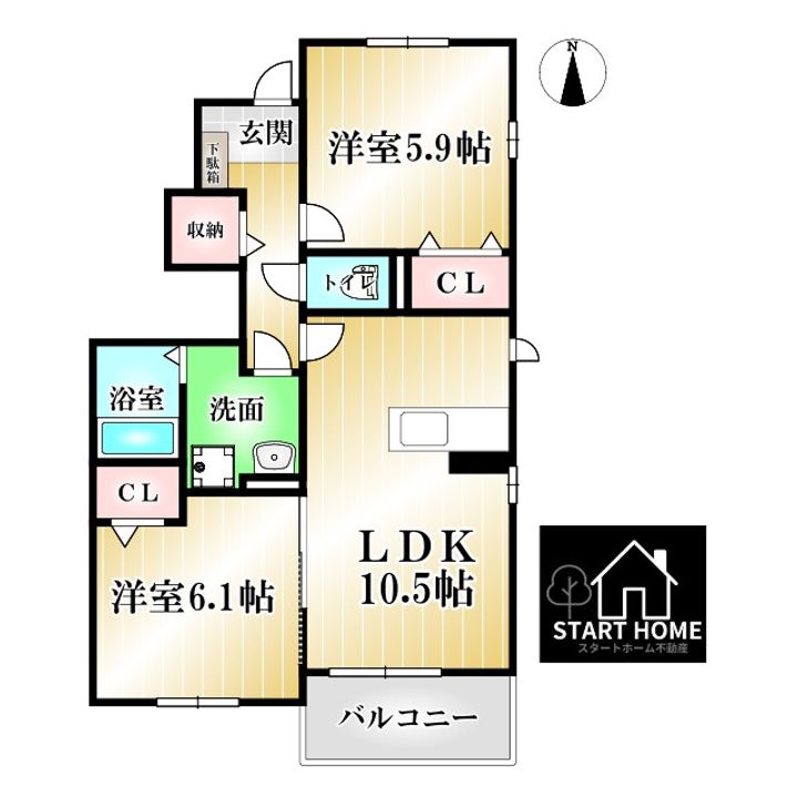 ル・グラン矢三Iの間取り