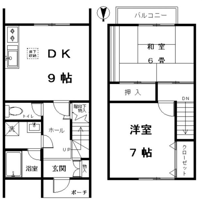 アーバンクレストB棟の間取り