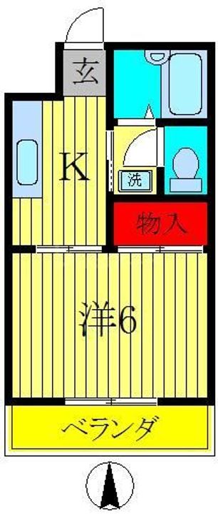東京都葛飾区亀有1(マンション)の賃貸物件の間取り