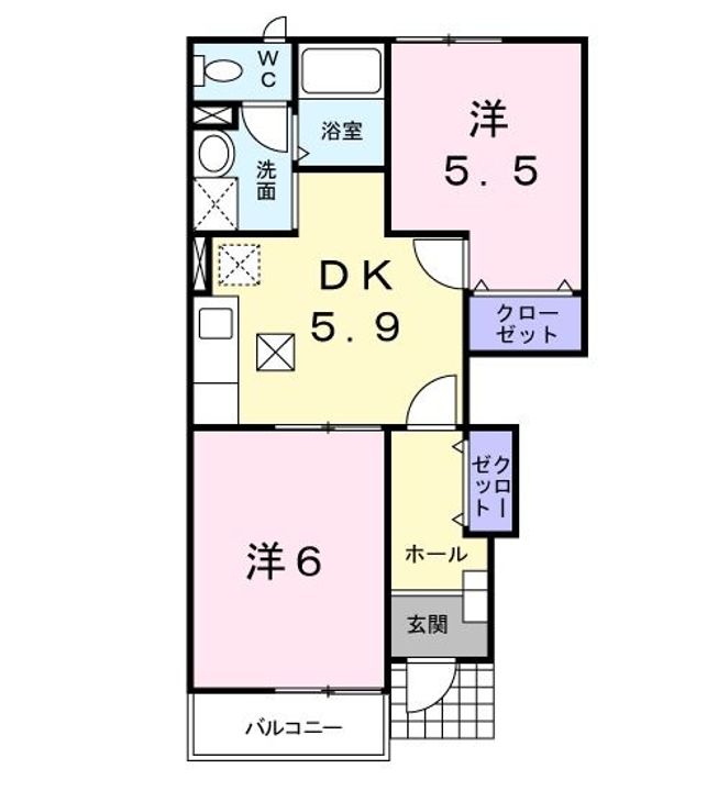 ミッテル シュトラーセの間取り