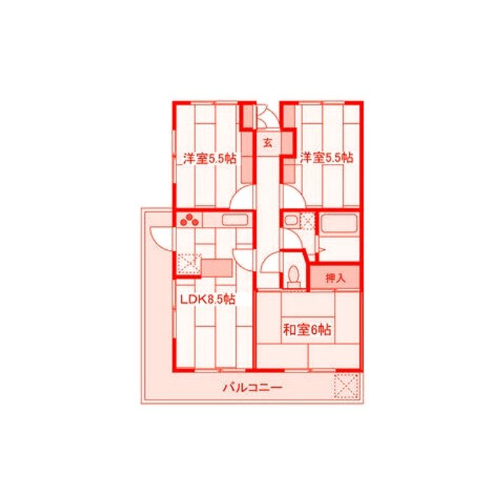 クレストヒルズの間取り