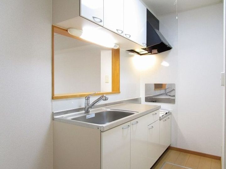 茨城県石岡市東田中(アパート)の賃貸物件のキッチン