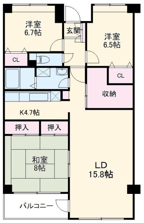 エルプレイス下総中山Iの間取り