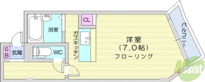 パートナー幸町の間取り