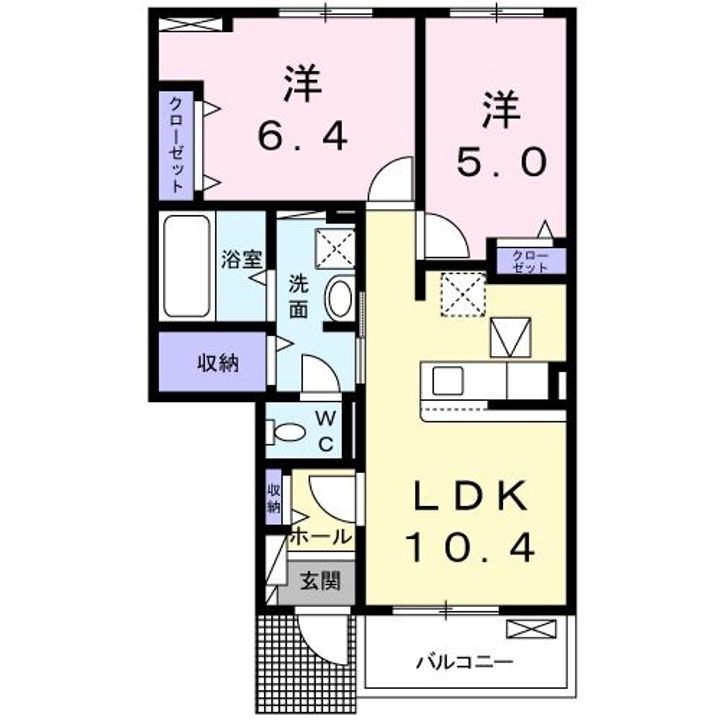 インフォレスト横浜B棟の間取り