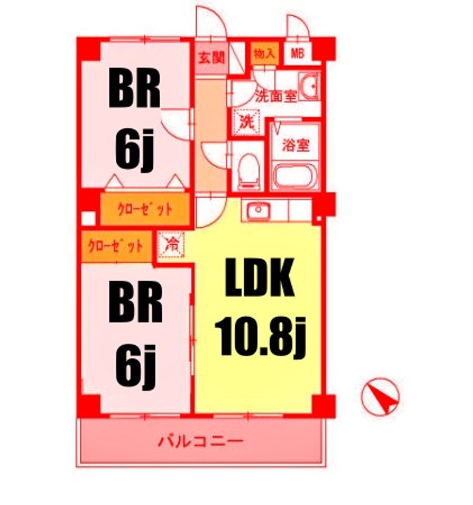 パレ・ドール港南台の間取り
