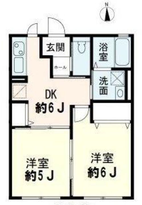 埼玉県蕨市錦町5(アパート)の賃貸物件の間取り