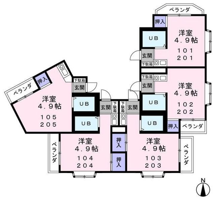 ラ・フォーレTokenの間取り