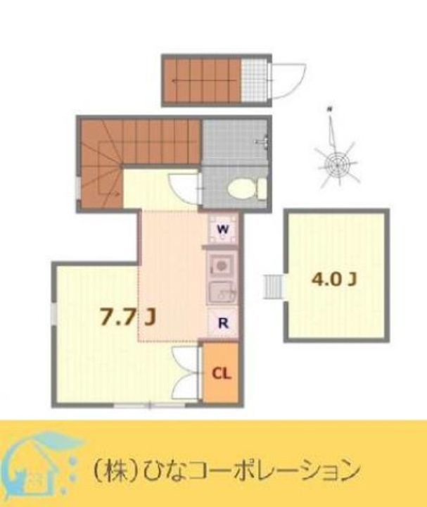 東京都大田区羽田2(アパート)の賃貸物件の間取り