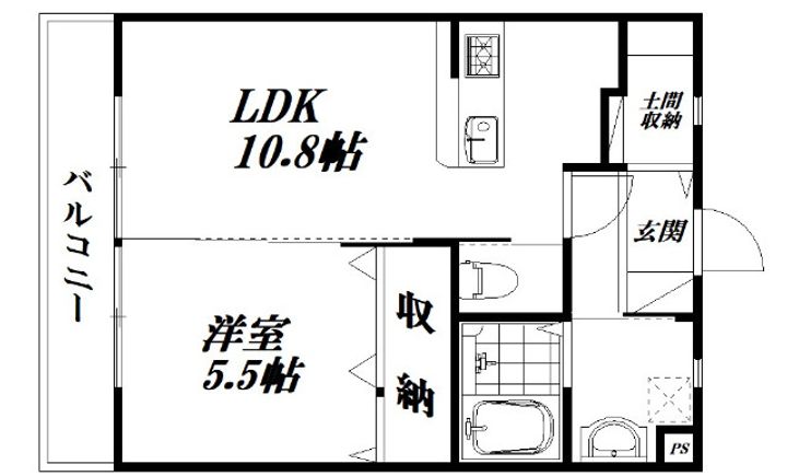 静岡県浜松市中央区有玉北町(マンション)の賃貸物件の間取り