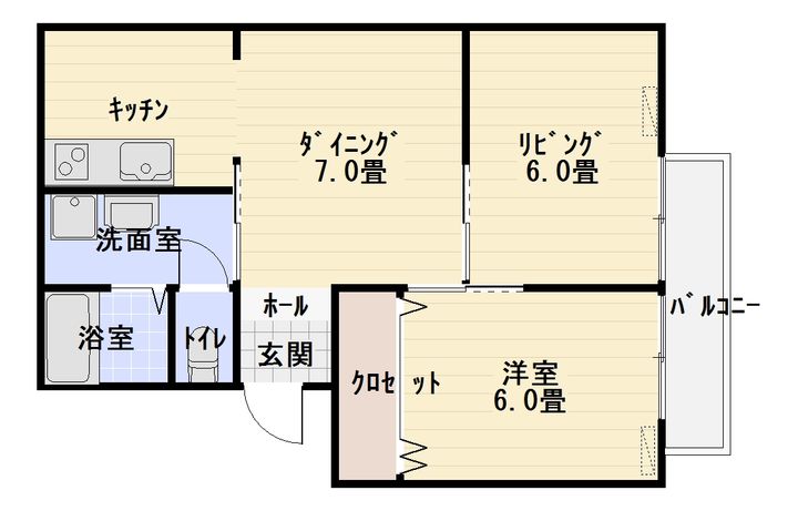 グリーンハイツ江口の間取り