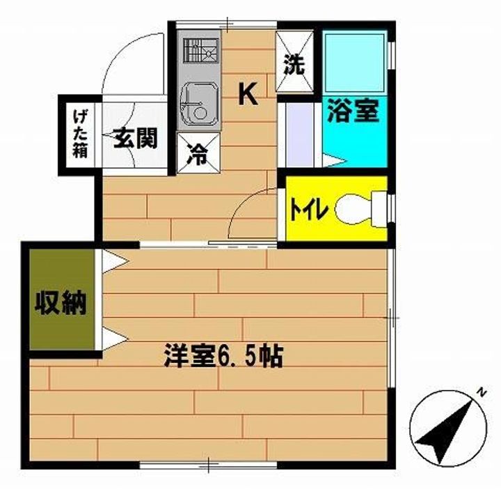 神奈川県横浜市金沢区六浦5(アパート)の賃貸物件の間取り