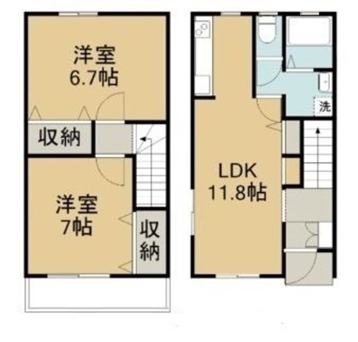 愛媛県西条市福武甲(一戸建)の賃貸物件の間取り
