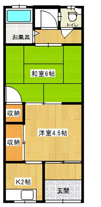 大阪府大阪市住之江区中加賀屋3(一戸建)の賃貸物件の間取り