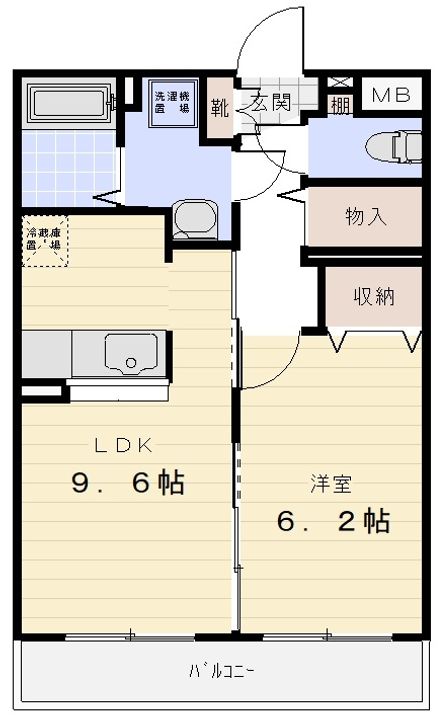 la perle (ラペール)の間取り