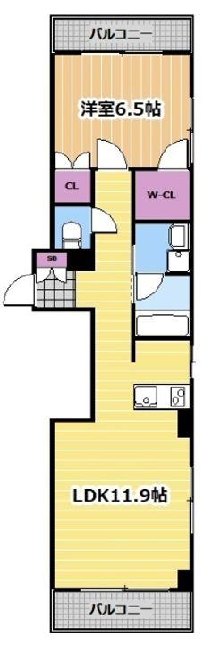 マインド紅梅の間取り