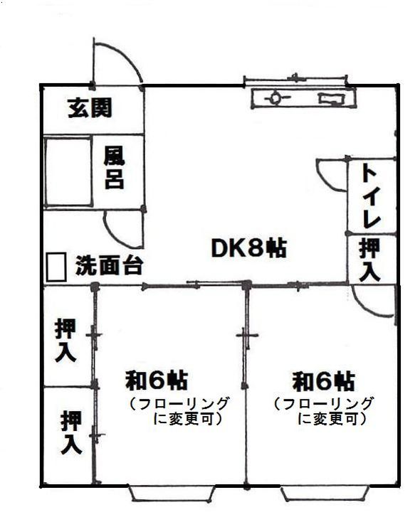 ハイツフジタ 107の間取り