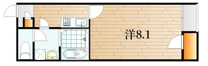 山口県下関市綾羅木新町4(アパート)の賃貸物件の間取り