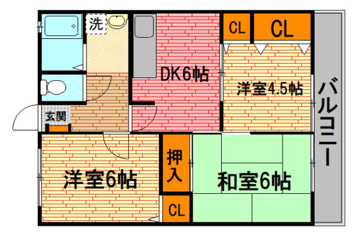 広島県三次市畠敷町(アパート)の賃貸物件の間取り