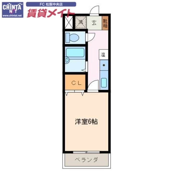 パルテンザ松阪2の間取り