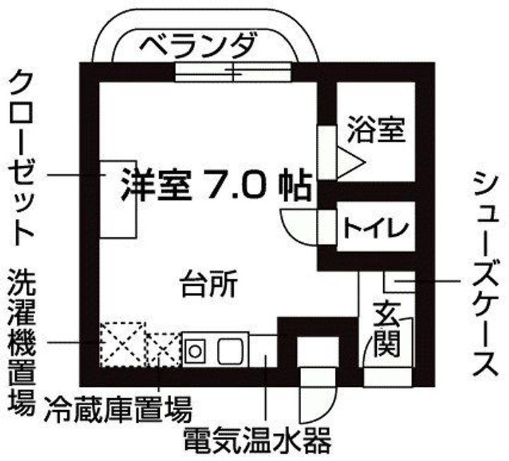 北野町マンションの間取り