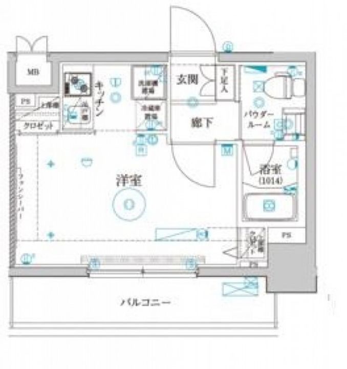 クレイシア品川戸越の間取り