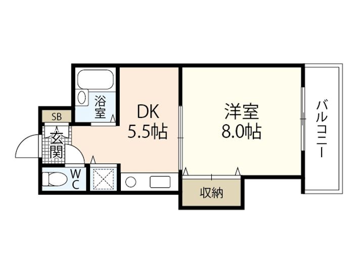 カーサ楠木の間取り