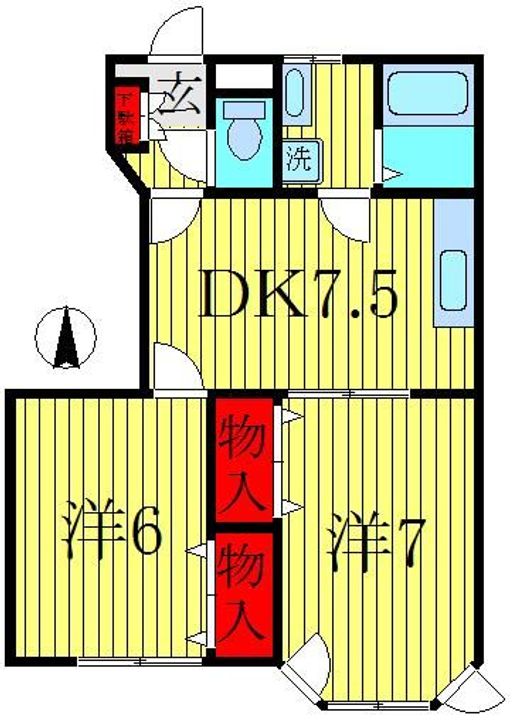 ケンコーポラスの間取り