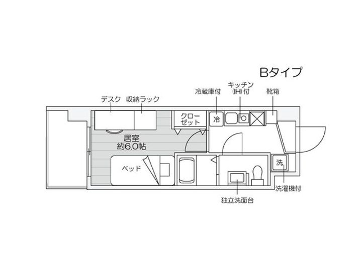 カレッジコート新潟大学前の間取り