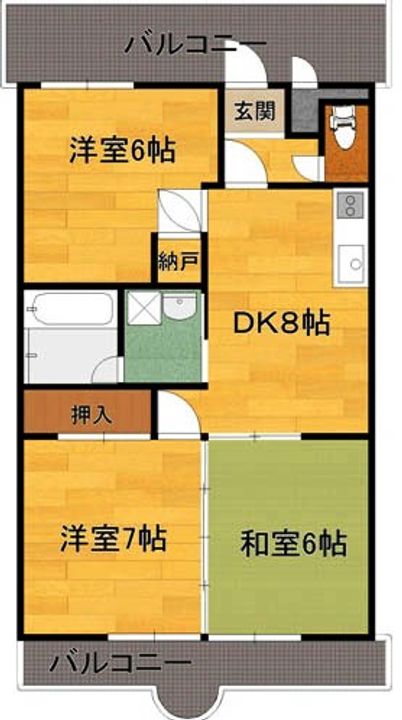 アミューズマンションの間取り