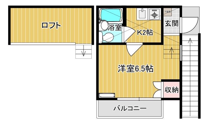 アローハイムの間取り