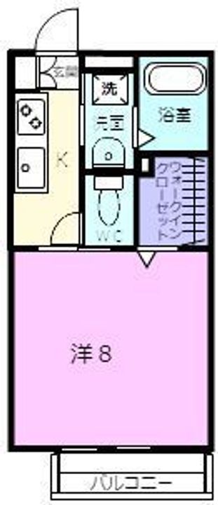 三重県伊賀市四十九町(アパート)の賃貸物件の間取り