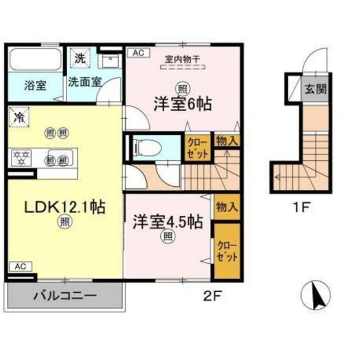 マーメゾン新福の間取り