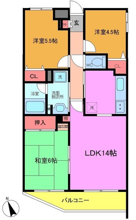 ロブレ市川の間取り