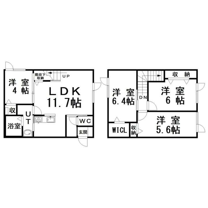 北海道釧路市若草町(一戸建)の賃貸物件の間取り